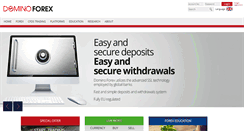 Desktop Screenshot of dominoforex.com