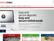 Tablet Screenshot of dominoforex.com